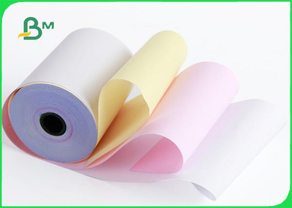.3 Ply NCR Carbonless Paper Printing For Invoice Form 50gsm 55gsm Vivid Color