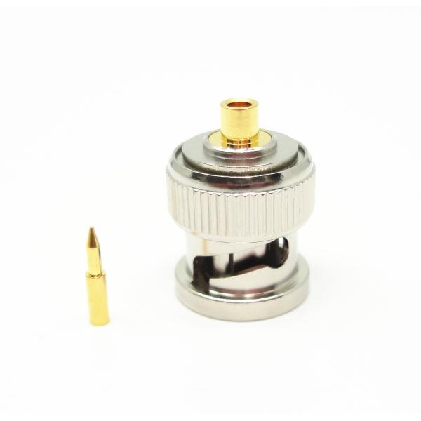 BNC Male Electronic RF Connector For Simi-Rigid / Simi-Flexible 086/SFT-50-2-1