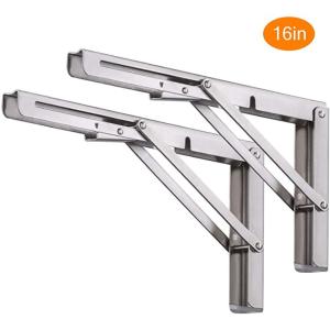 China Customized Space Saving Collapsible Shelf Bracket for Bench Table Fold on sale