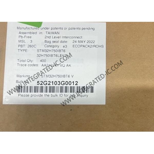 Quality Integrated Circuit Chip STM32H750IBT6 480MHz 128KB MCU Microcontroller IC wholesale