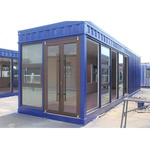 Galvanized Steel Prefab Container House with Glass Wool Panels