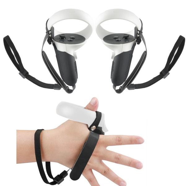 Quality 2021 5in1 Knuckle Strap+Grip Cover+Hand Strap+VR Lens Dust cover+Thumb Button  for Oculus Quest 2 VR Controller Accessories wholesale