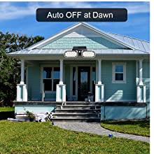 Landscape light dusk to dawn waterproof, auto off at dawn, wireless spotlights