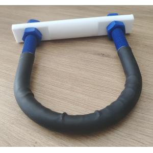 M6, M8, M10, M12, M14,M16 PTFE coating U-bolt With Polyshrink ,4 Nuts and half