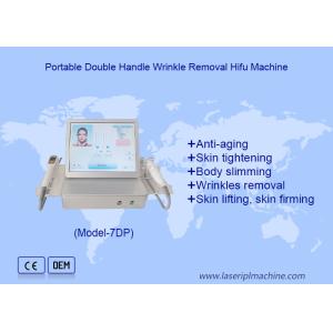 Dual Handles 7D Hifu 2 in 1 Eyes Lifting Skin Anti Aging 7D Slimming Machine