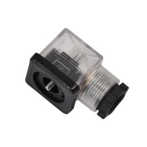 2PE 3PE Solenoid Valve Plug Base Wirable Controller LED Connector For Industrial