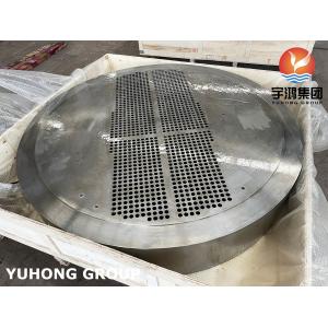 China A516 GR.70N STATIONARY carbon steel TUBESHEET HEAT EXCHANGER PART on sale