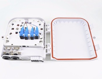 2 Port Plastic Optic Fiber Distribution Box 8 Port For FTTH / CATV