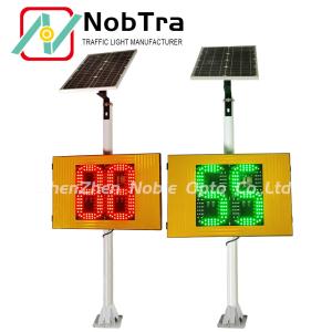 CE Certified 2 Color Solar Radar Traffic Signal for Overspeed Enforcement
