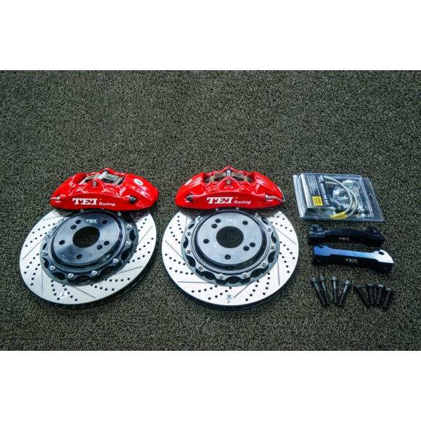 Quality 6 Piston Front Big Brake Kit Racing Brake Caliper 330x28mm Rotor For ACCORD CIVIC 2015-2021 17/18" Wheel wholesale