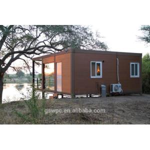 Coffee 4m WPC Outdoor Wall Cladding Omposite Wpc Exterior Wall Panel Sliding 177