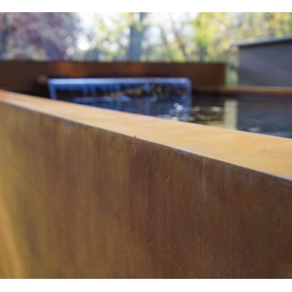 Shaped Corten Steel Water Feature Rusty Outdoor Modern Sculpture