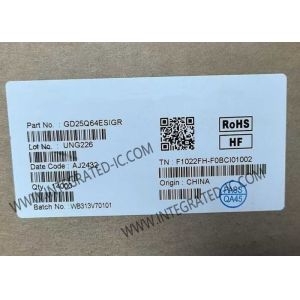 China GD25Q64ESIGR 64Mbit NOR Flash Memory IC with 133 MHz SPI - Quad I/O in 8-SOP Package for 2.7V ~ 3.6V Applications on sale