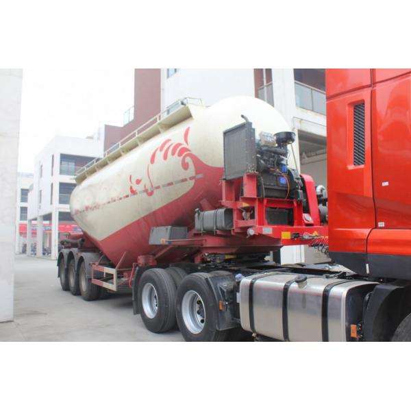 3 Axle V Type Bulk Cement Tank Semi Trailer 60 Tons 50cbm Bulk Cement Tanker Semi Trailer