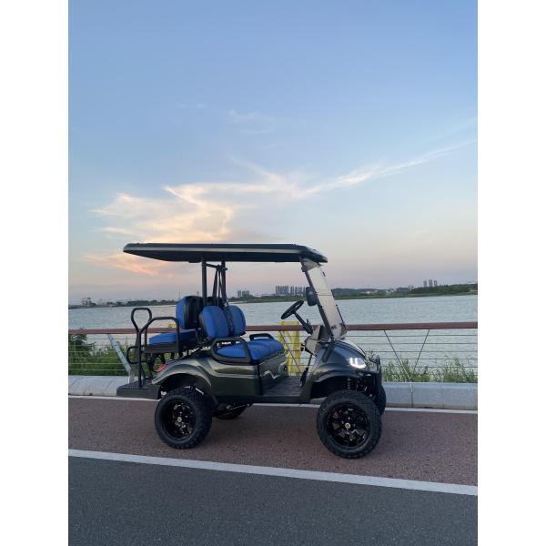 Double A Arm Constrution 60V PMSN System Electric Golf Cart With RGB Light