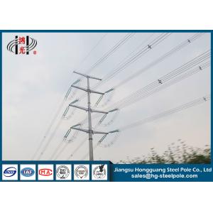 China Custom 220KV Electrical Steel Power Transmission Poles ,  Electrical Power Poles on sale