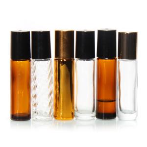 Custom 5Ml 10Ml 15Ml Glass Perfume Roll On Bottle With Stainless Steel Roller