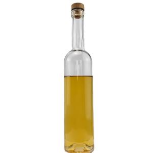 Cheap Clear Mini Miniature Glass Bottle 30ml 40ml 50ml 100ml Round Shape Shandong Cork Cap for sale