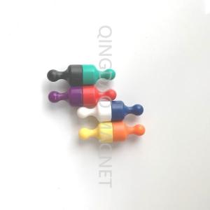 Sintered NdFeB Hook Magnet, N35, Permenent Office Magnets in Red Color