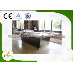 Cheap Mysterious Light Teppanyaki Hibachi Grill Table Customized 8 Seats Capacity for sale