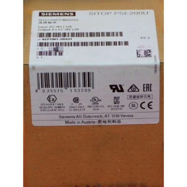 SIEMENS 6EP1961-2BA31 SITOP PSE200U 3 A SELECTIVITY MODULE 4-CHANNEL INPUT: 24 V