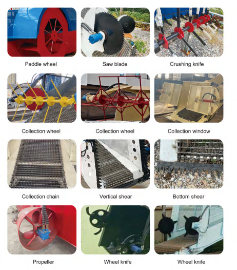 River Floating Weed Flower Harvesting Cleaning Boat Low Noise