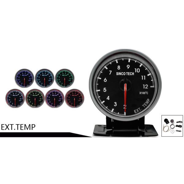 2.5 Inch 60mm Race Car Gauges LED Display 7 Color Backlight Alumimum Material