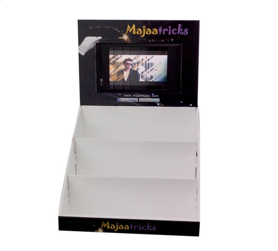 custom print HD video screen display LCD retail display sceen for supermarket