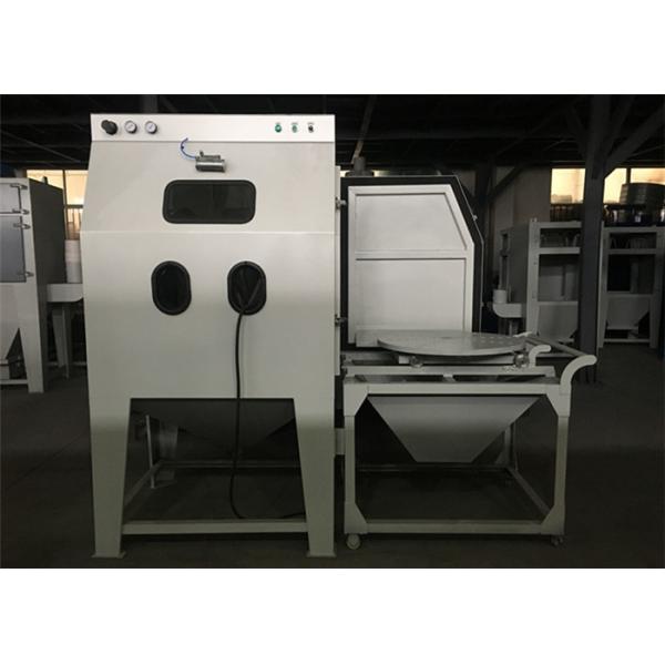 Quality Dust Free Wet Blasting Cabinet Single Phase With Cart / Turntable 8mm Nozzle wholesale