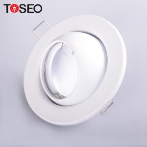 Round Adjustable Recessed Downlights Fitting For Gu10 Light Bulb