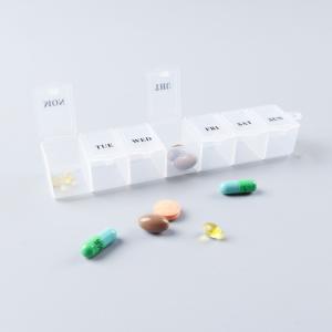 7 Days Weekly Pill Box Organizer PP Plastic Material Easy To Carry