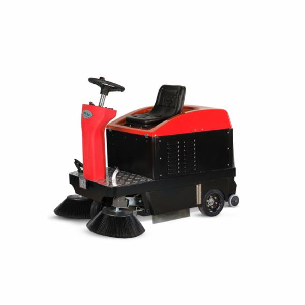 Road Floor Sweeper Mechanical Sweeper Trucks High Pressure Cleaner 80L Dustbin