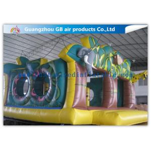 Zoo Theme Inflatable Jungle Bouncer Amusement Jungle Inflatable Bouncy Castle