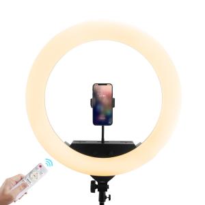55cm 100w Led Eyelash Ring Light With Tripod Stand Remote Control