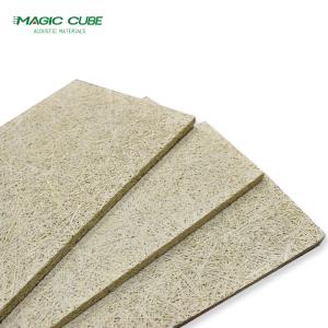 China In Stock Fiber Cement Acoustic Wall Coffered Ceiling 1mm Width Wood Wool Wall Panels on sale