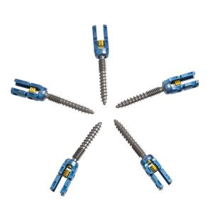 Titanium 5.5mm Double Threaded Pedicle Screws Insert Spine Fixation Device