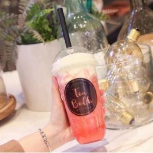 Pp Smoothie Personalized Plastic Cups With Lids , Personalized Disposable Cups