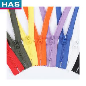 #5 Vislon Zipper with Close-end and colored dental floss teeth for Luggage or