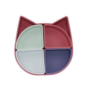 Cat Face Style Silicone Section Plate With CE BSCI Certification