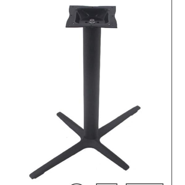 Cast Iron Cross Table bases Black wrinkle Zinc Powder Coated Restaurant Table