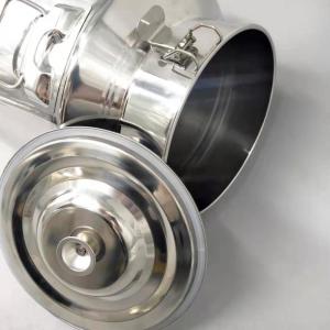 Metal Condensed SS Storage Containers 15L Milk Pail With Lid