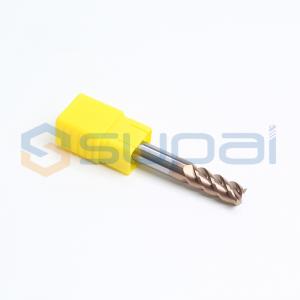 China 4 Flute Solid  Carbide End Mill Milling Cutter For Stainless Steel Cemented , Titanium Alloys on sale