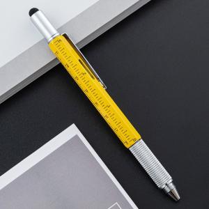 Multifunctional Metal Creative Ballpoint Pen Ruler Screwdriver Touch Screen
