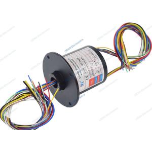 Electrical Power Signal Slip Ring With Flange Installation For Robot Arm
