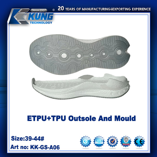 TPU / ETPU Rubber EVA Outer Sole Customized Nontoxic Sneaker Outsole