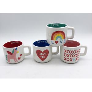 Gifts Spot Decal 3d Ceramic Mug In 2 Tone Colors For Valentines ' S Day