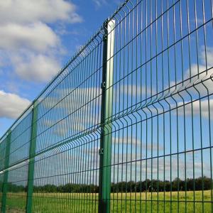 Commercial Galvanized Steel Fence , Triangle Curved Garden Fence Easy installati