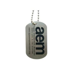 China Customized AEM Personalized Military Dog Tags, Personalised Mens Dog Tag With Laser Engraved Number on sale