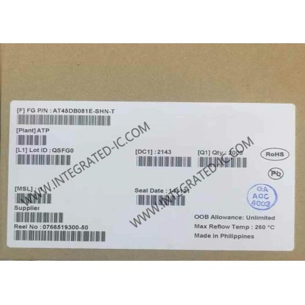 AT45DB081E-SHN-T Memory IC Chip Non-Volatile Memory 8Mbit SPI Serial NOR Flash