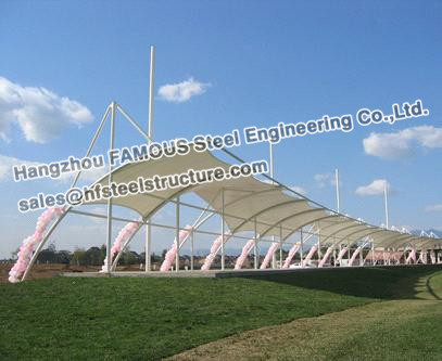 Quality Membrane Structure Commercial Steel Building With PVC PVDF PTFE wholesale